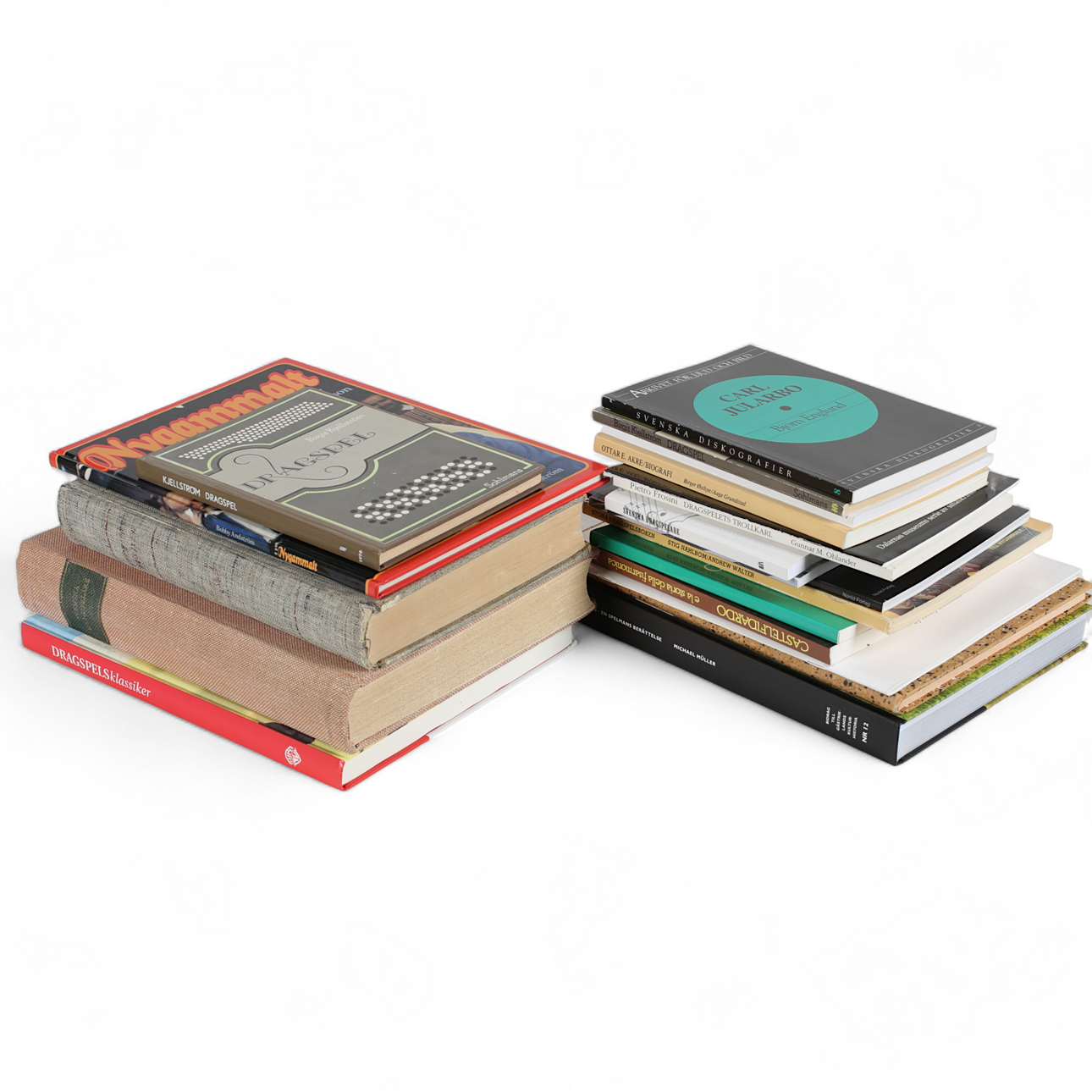 BÖCKER/TIDSKRIFTER, 18 st, Dragspel, 1900-talet.