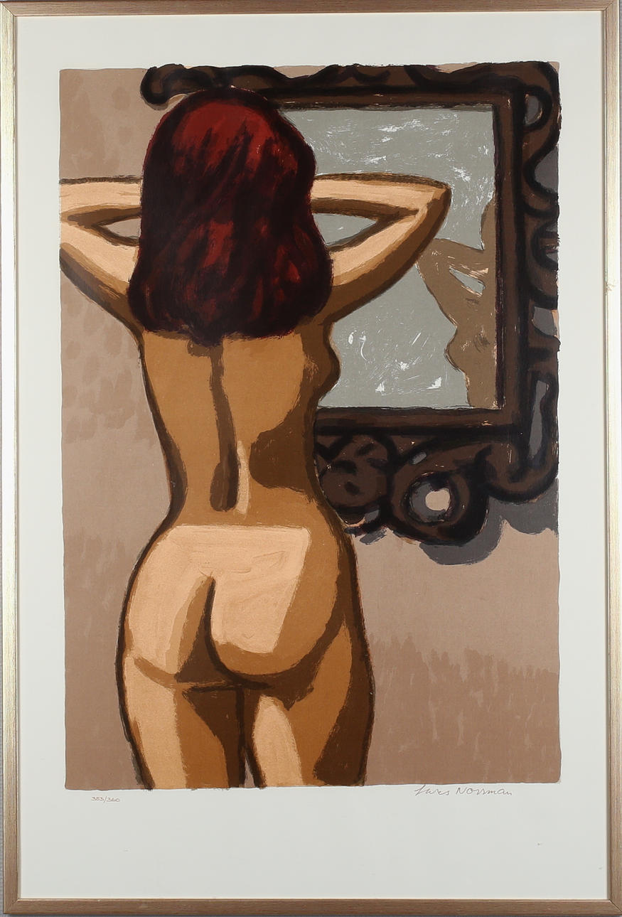 LARS NORRMAN. "Marika", färglitografi, signerad samt numrerad 353/360.