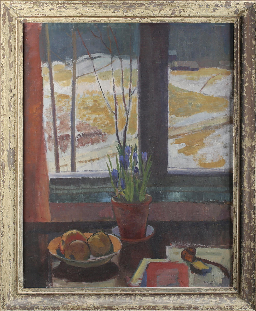 PER ENGLUND. Stilleben, olja på duk, signerad samt daterad -1940.