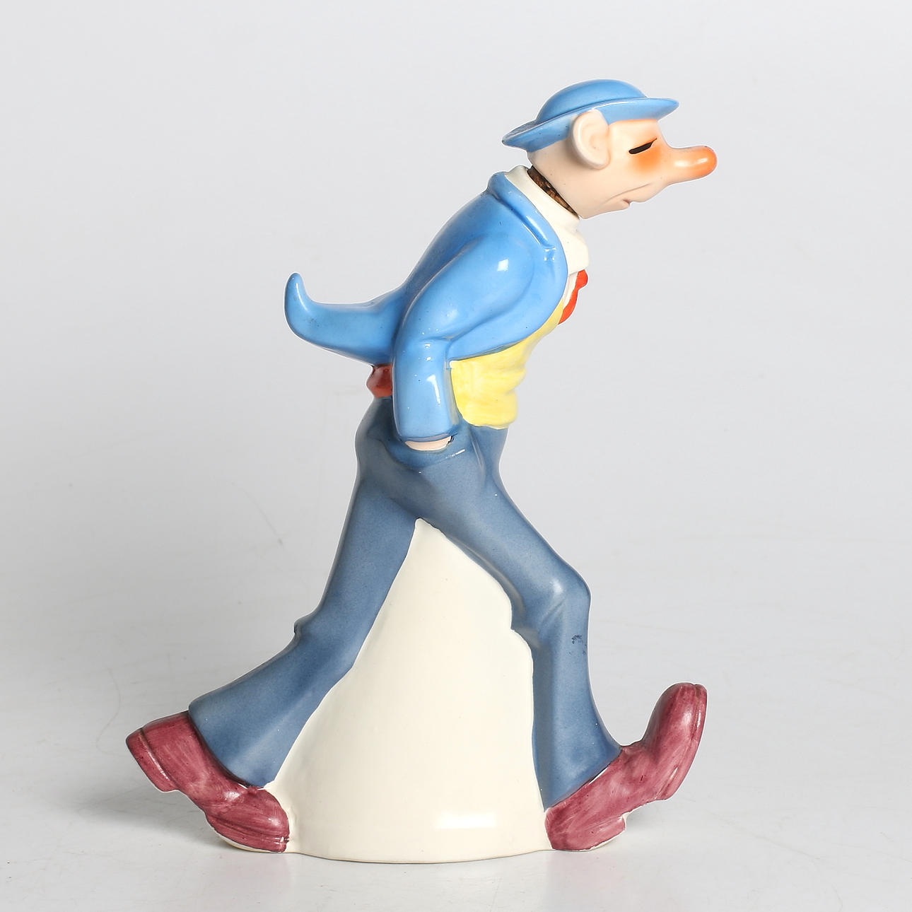 KARAFF, keramik, "Kronblom", Goebel, Tyskland, 1900-talets första hälft.