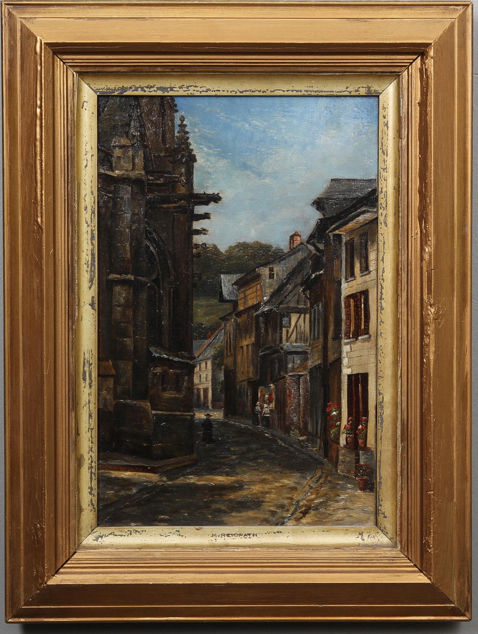 M. REIDPATH. TILLSKRIVEN. gatubild från Irland ca 1890.