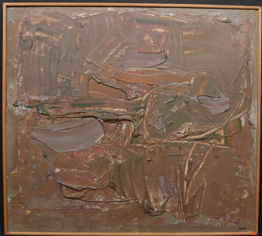 STIG ANDRÉN. Oil on panel, signed.