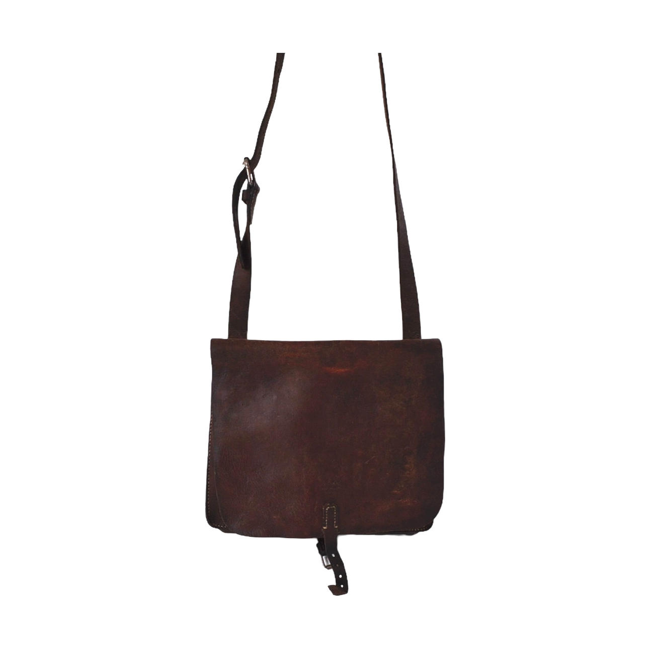 MILITÄRVÄSKA, läder, märkt.