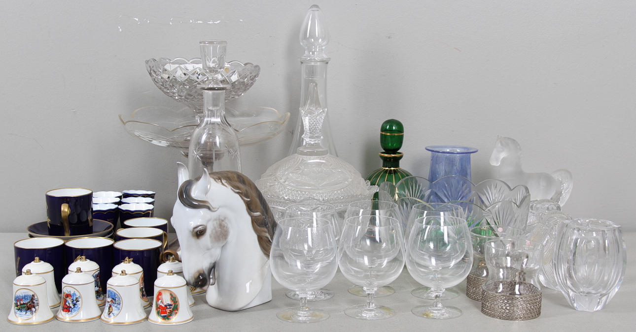 GLAS och KERAMIK, bl.a. Rosenthal, Kosta.