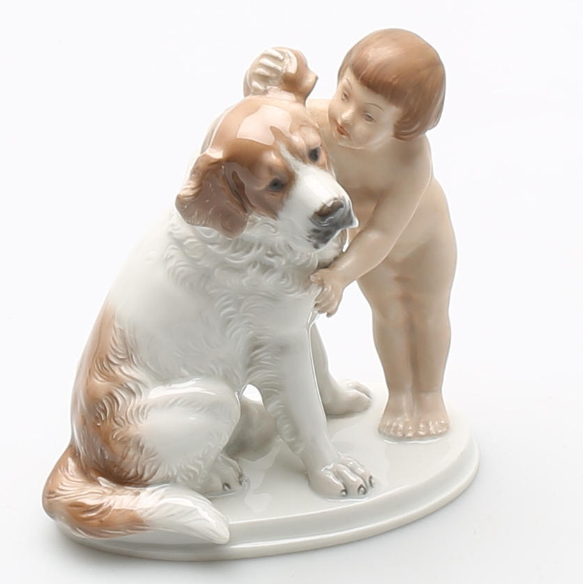 FIGURIN, porslin, 'Hemligheten', M H Fritz, Rosenthal.