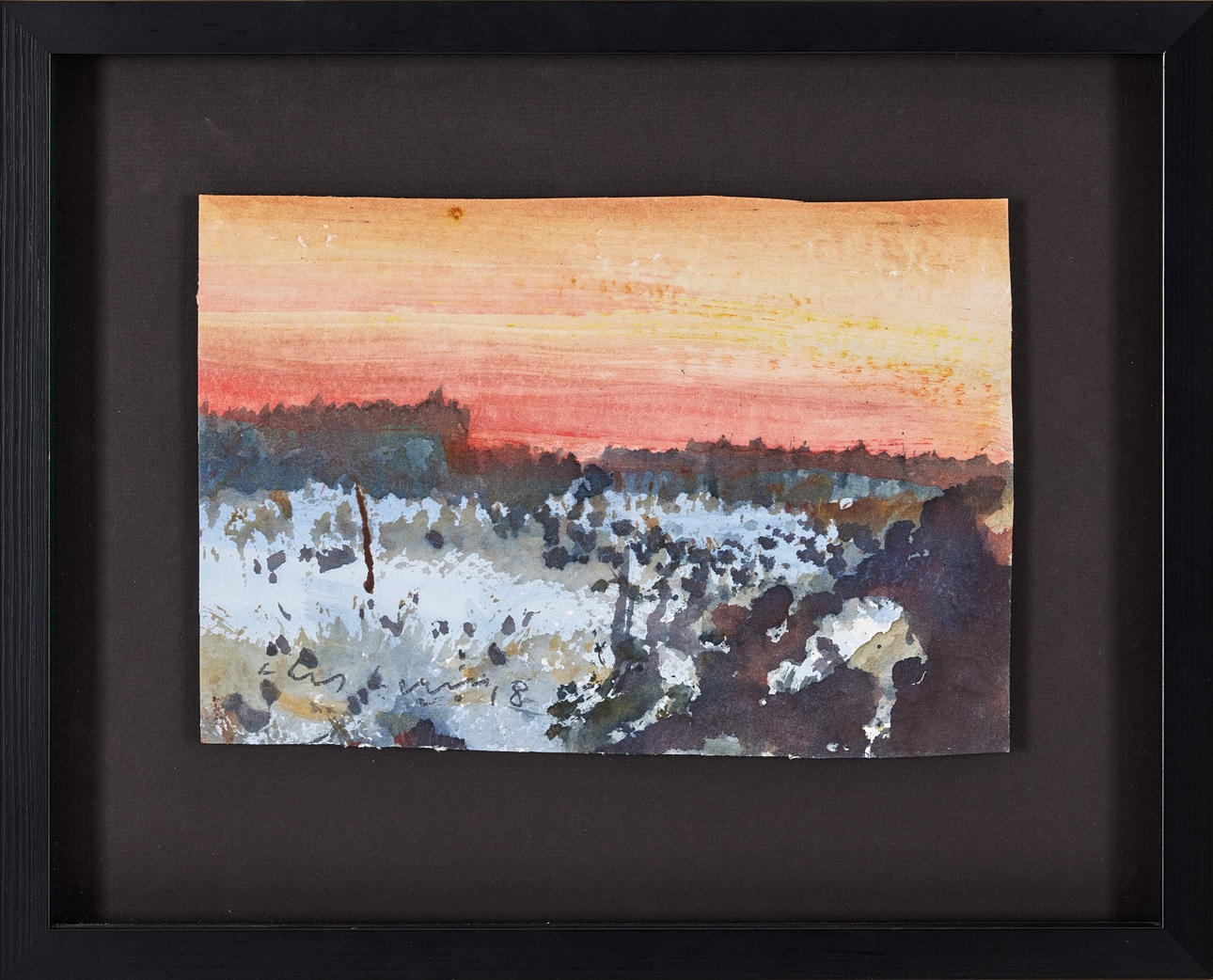 LARS LERIN. Landscape in evening light.