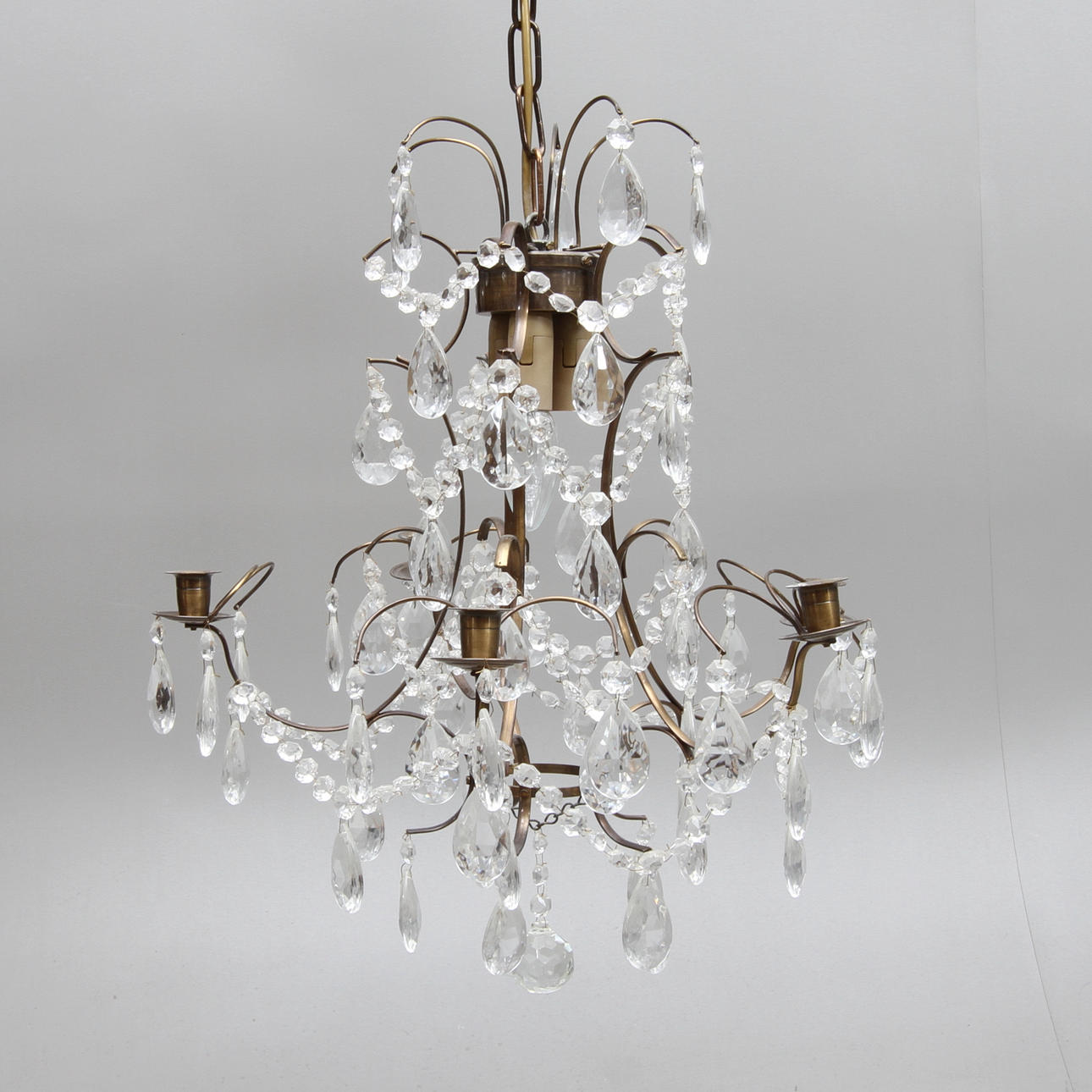 LJUSKRONA, 1900-talets andra hälft. Höjd ca 52 cm.