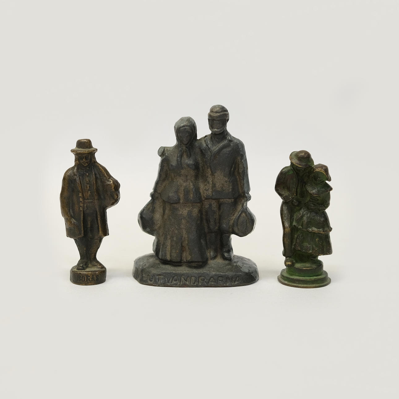 SOUVENIR SCULPTURES, THREE PIECES.