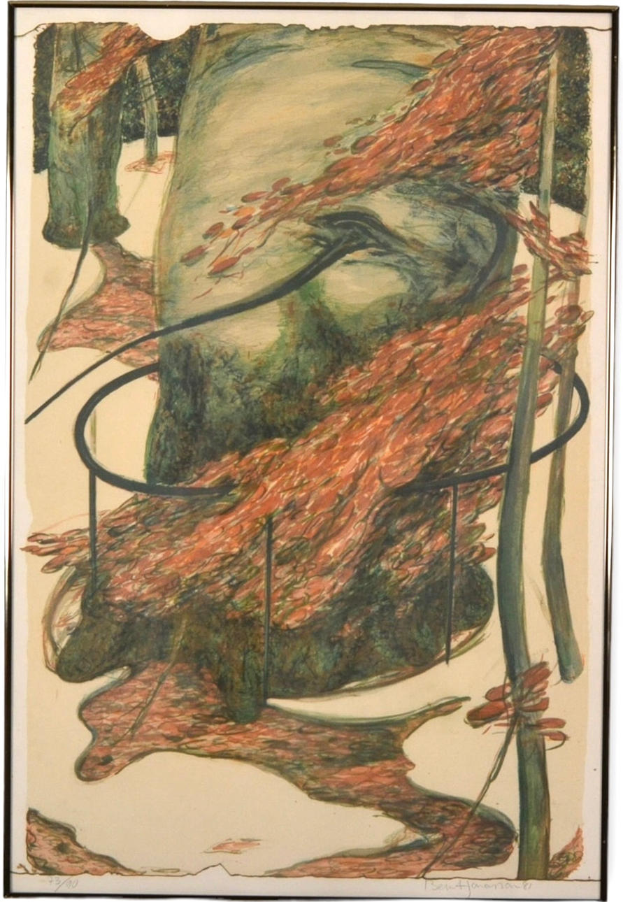 BERNDT JOHANSSON. Färglitografi.