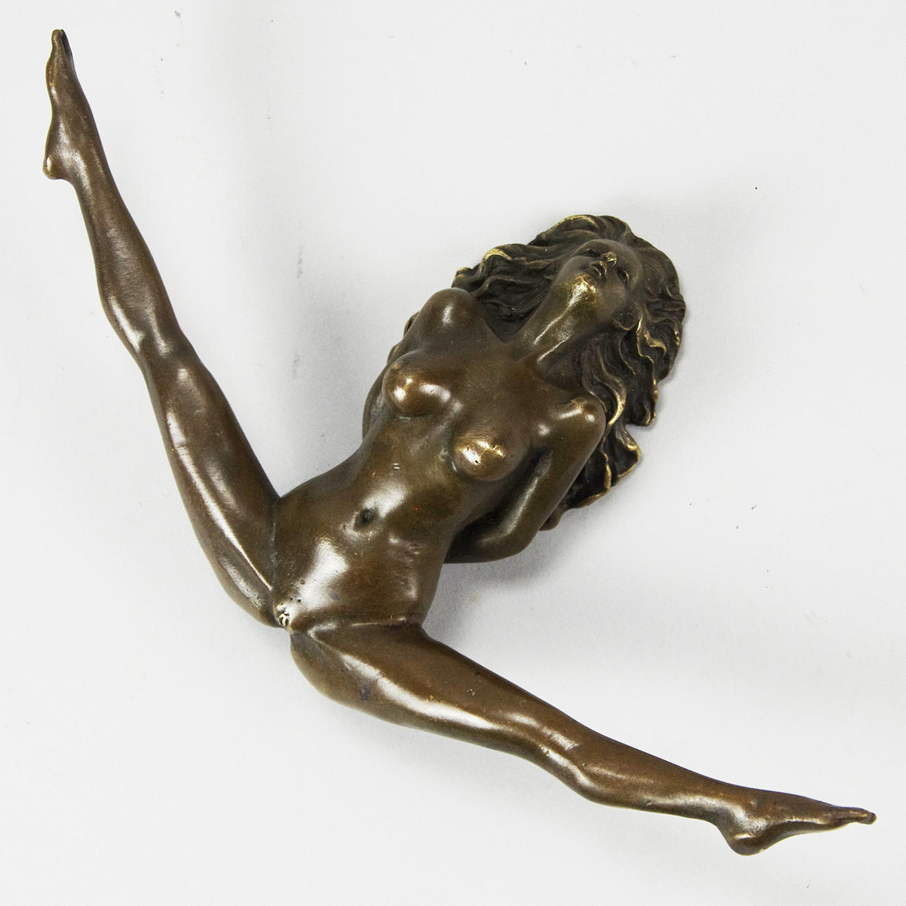 SKULPTUR, kvinna, brons, samtida.