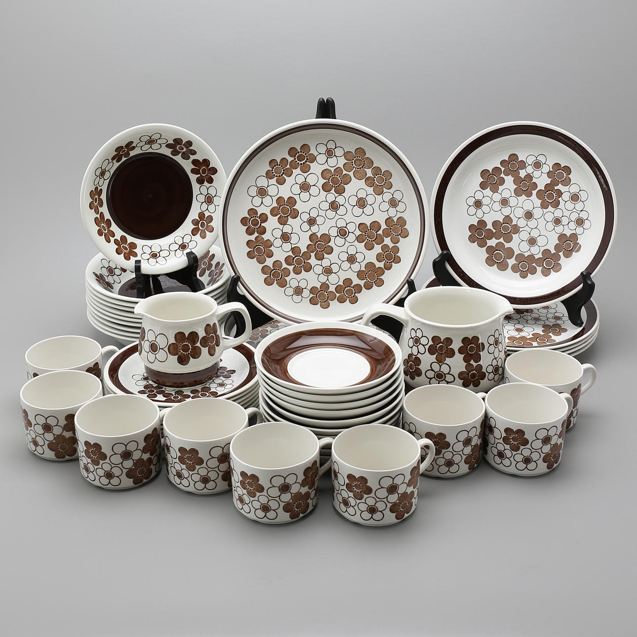 SERVISDELAR, 45 st, "Anemon", Marianne Westman, Rörstrand.