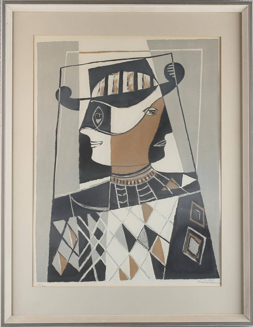 ESAIAS THORÉN. litografi, signerad samt daterad -56, numrerad 191/310.