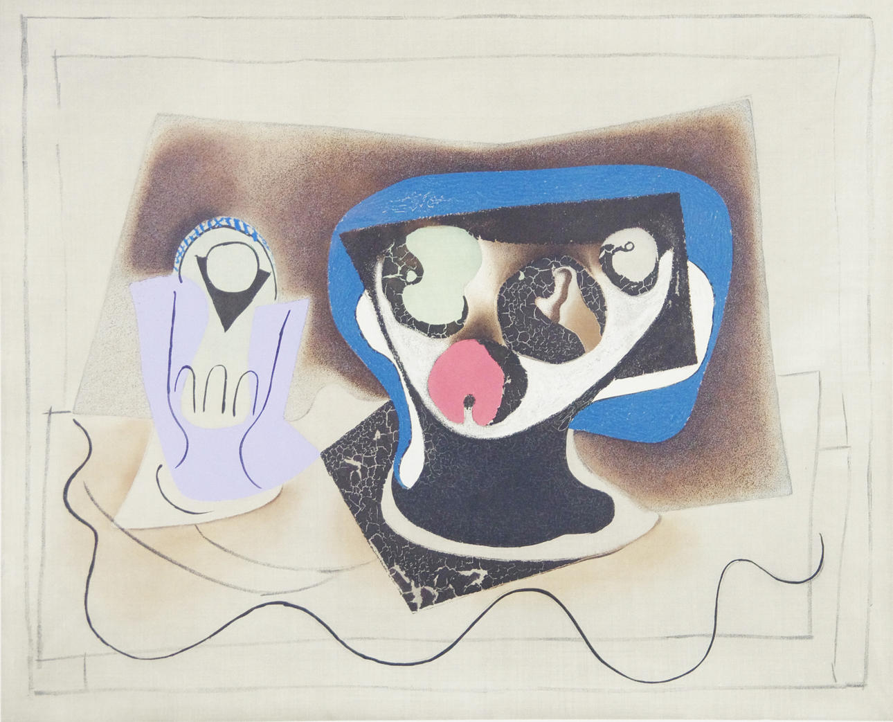 PABLO PICASSO. Komposition, etsning, signerad Picasso.