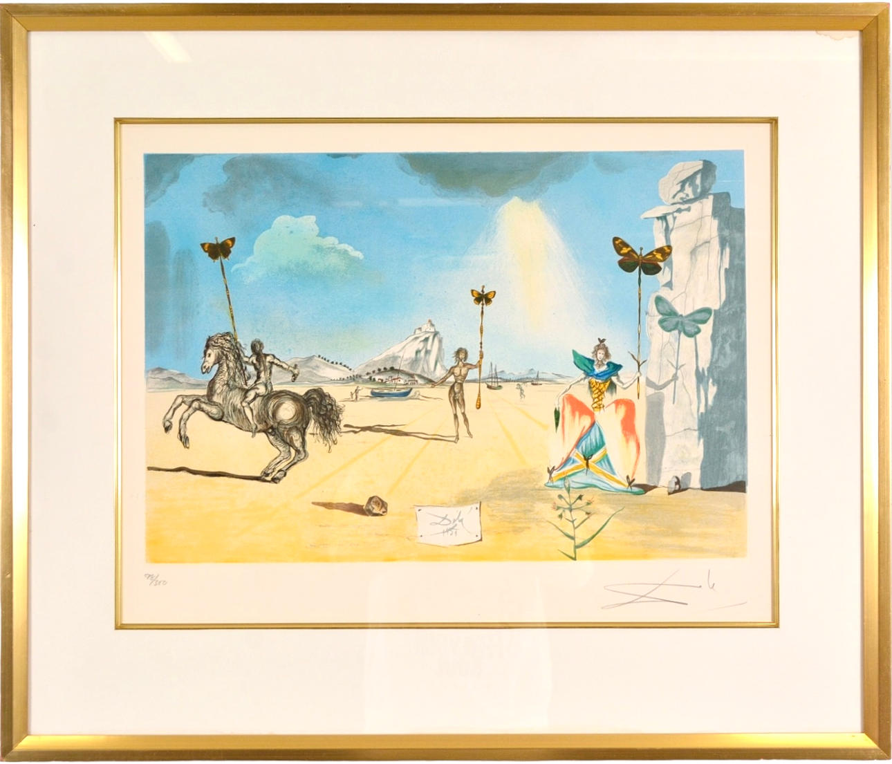 AFTER SALVADOR DALÍ. Color etching.