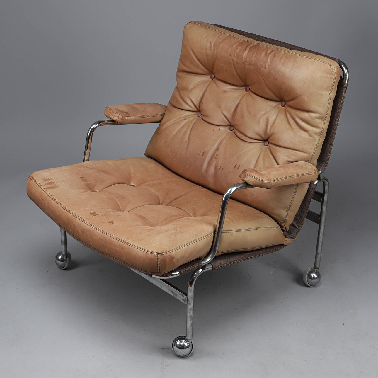 BRUNO MATHSSON. Fåtölj, "Karin", Dux.