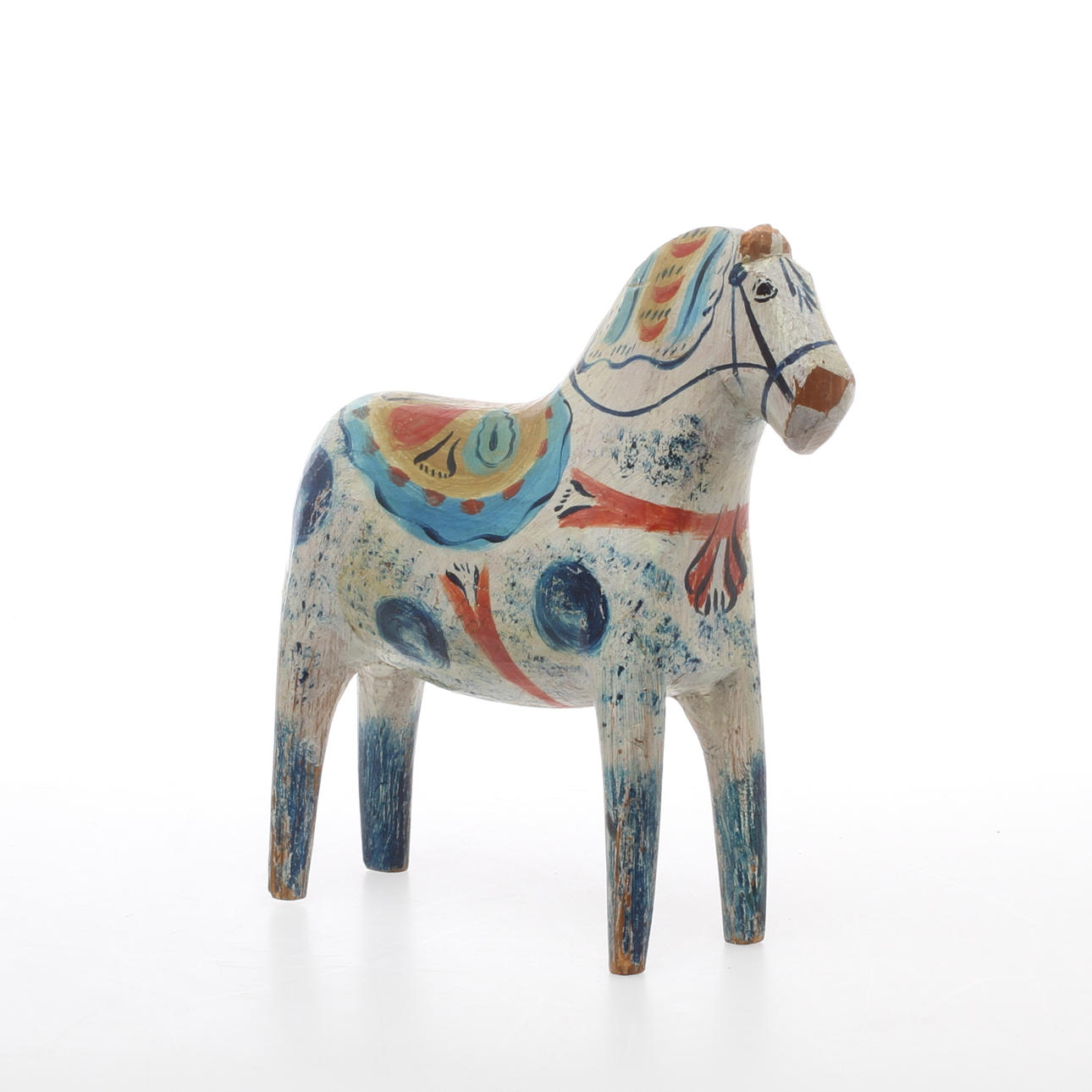 DALAHÄST, skuret och bemålat trä, 1900-talets första hälft.