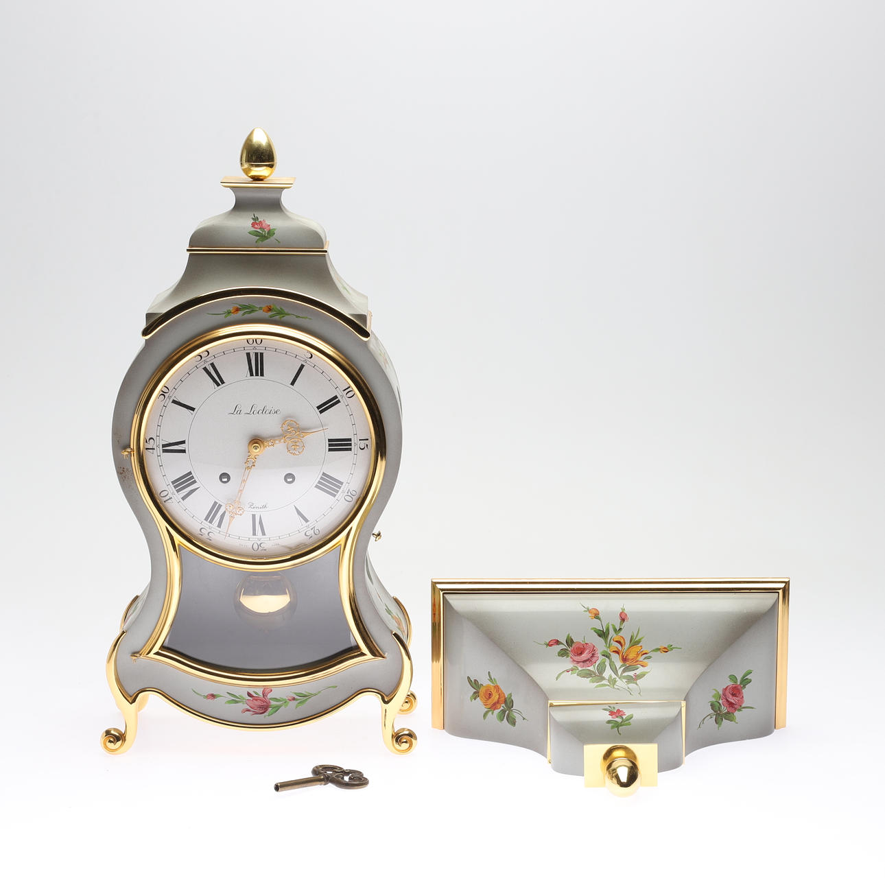 A two-piece rococo style “La Locloise” console clock, Zenith ...