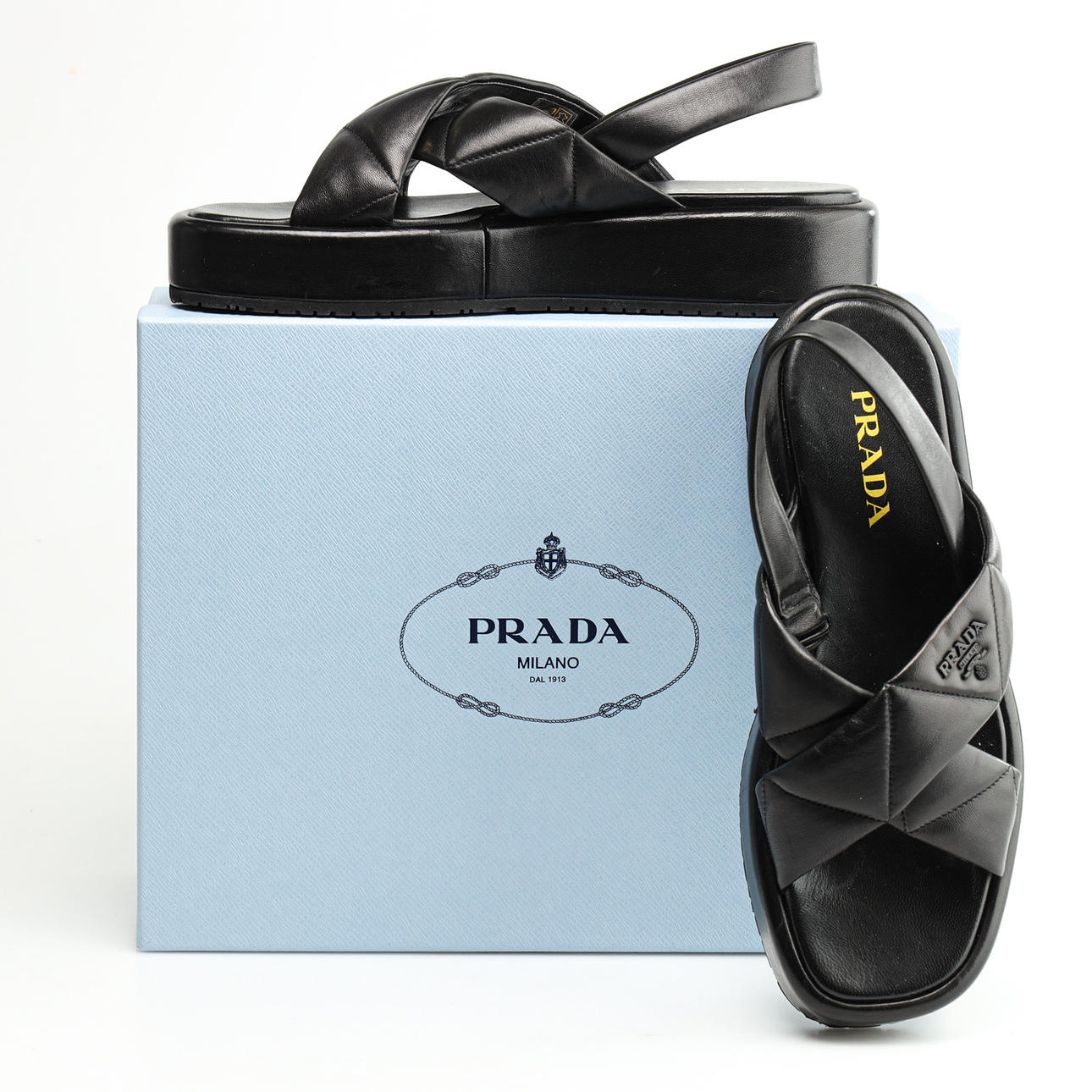 PRADA, Sandals, “Flat Sandals”, size 41.