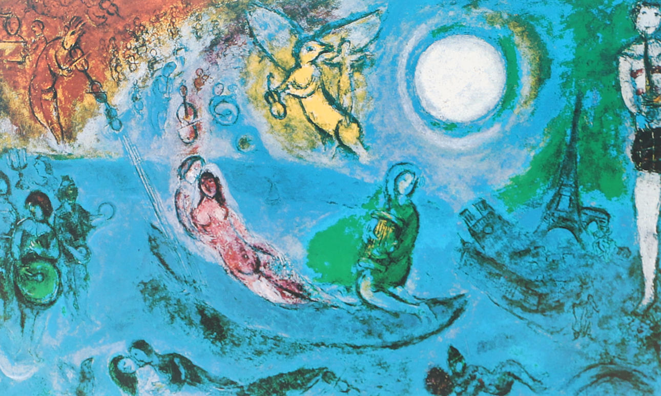 AFTER MARC CHAGALL. “The concert, print, unsigned.