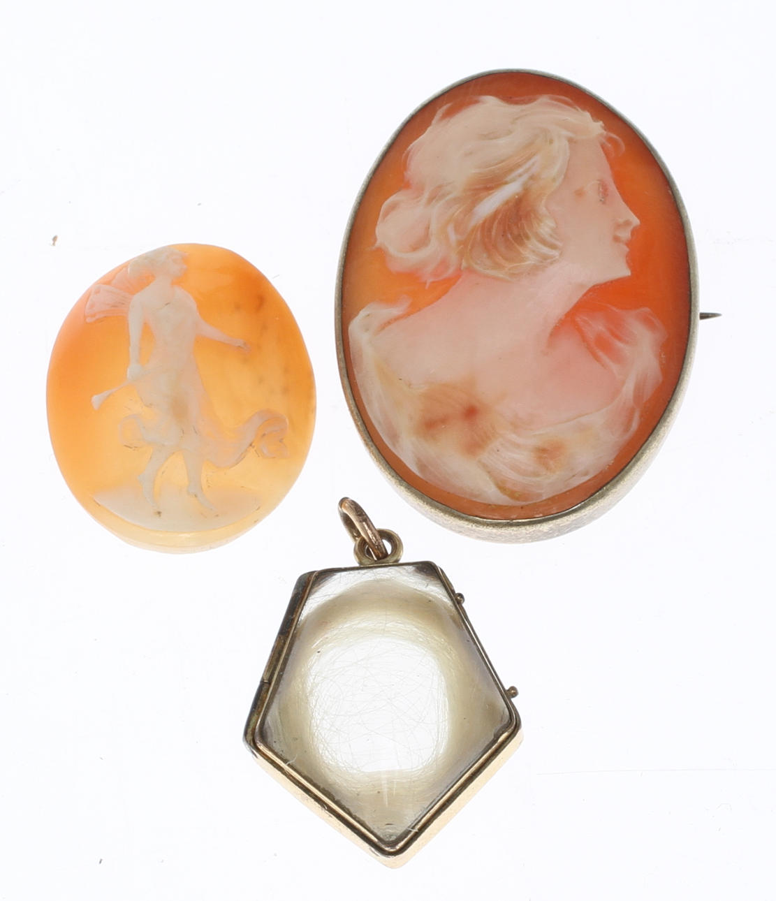 HÅRGÖMMA samt CAMÉARBETEN 2 st.