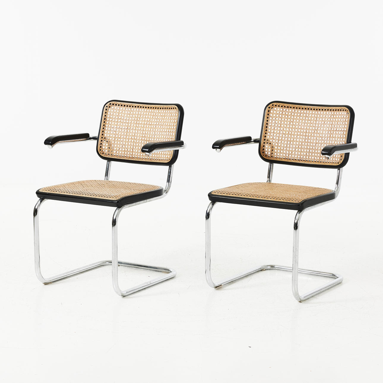 MARCEL BREUER. «S 64", sillones, 1 par, Thonet.