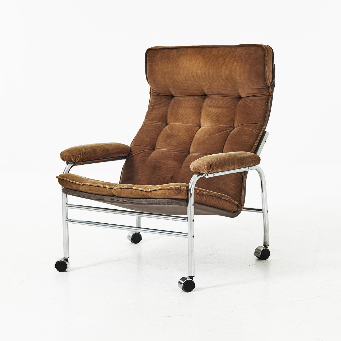 NOBURO NAKAMURA. Armchair, “Bore”, IKEA, 1980s, chromed steel tubes ...
