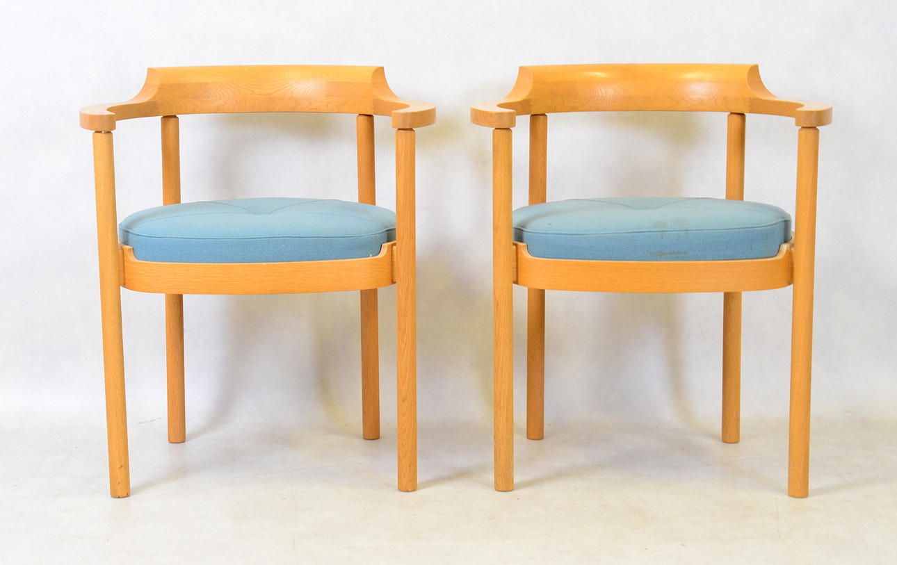 KARMSTOLAR, 1 par, Henning Jensen & Torben Valeur för Munch möbler.