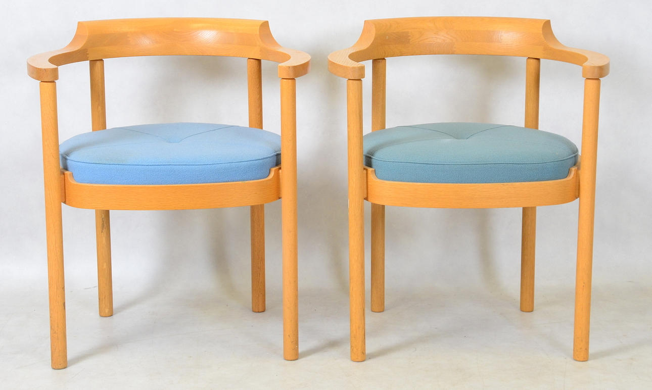 KARMSTOLAR, 1 par, Henning Jensen & Torben Valeur för Munch möbler.