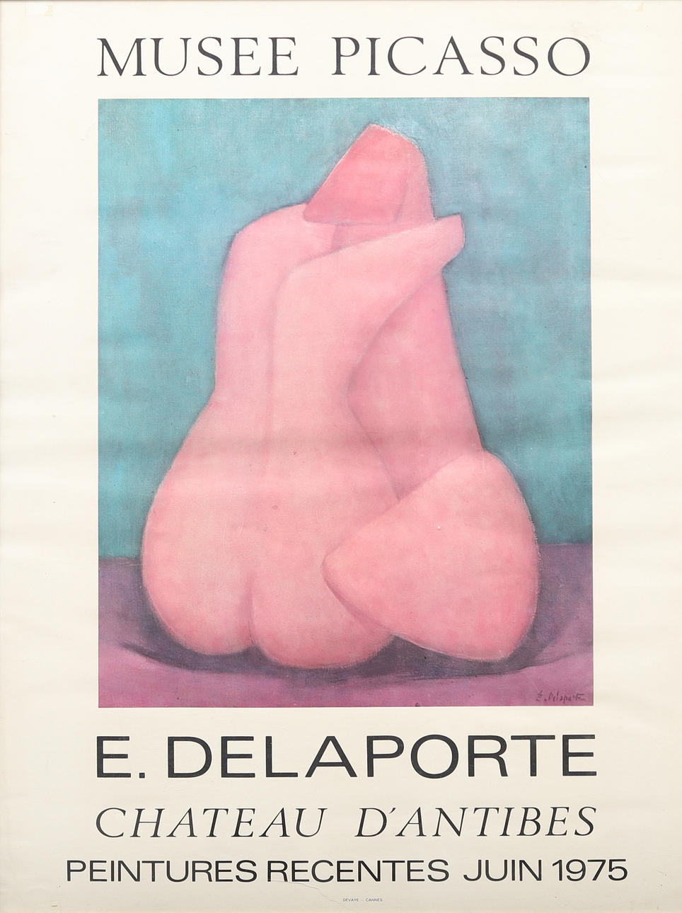 AUSSTELLUNGSPLAKAT, Offsetdruck, Édouard Delaporte, Musee Picasso.