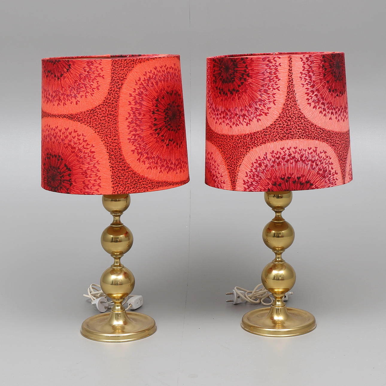 BORDSLAMPOR, ett par, GMA, 1900-talets andra hälft.