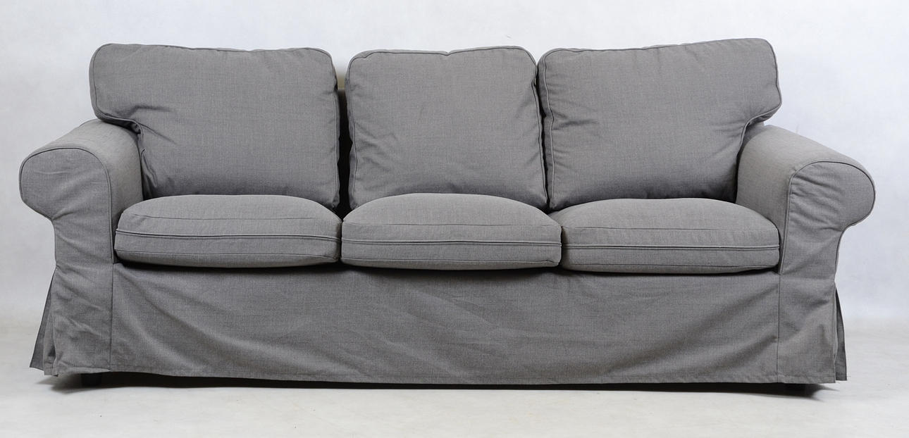 TYGSOFFA, 3-sits, modern tillverkning.