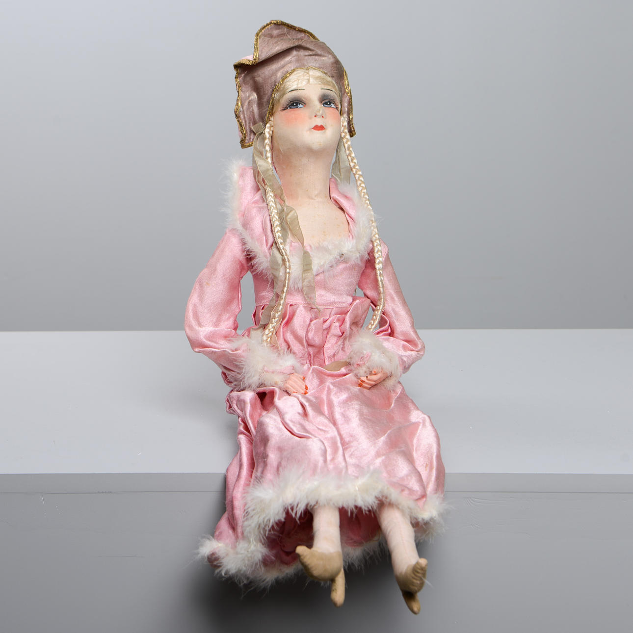 Una muñeca, «Flapper Doll/Boudoir Doll», 1920/30.