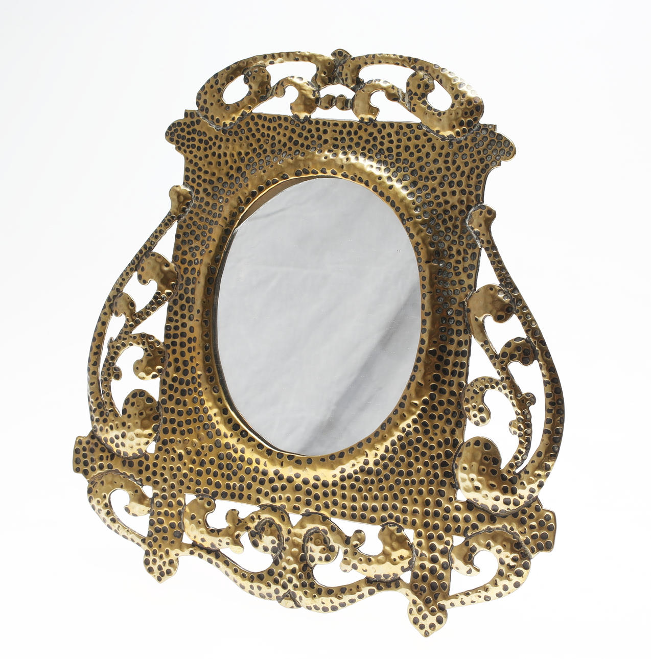 BORDSSPEGEL, mässing, 18/1900-tal.