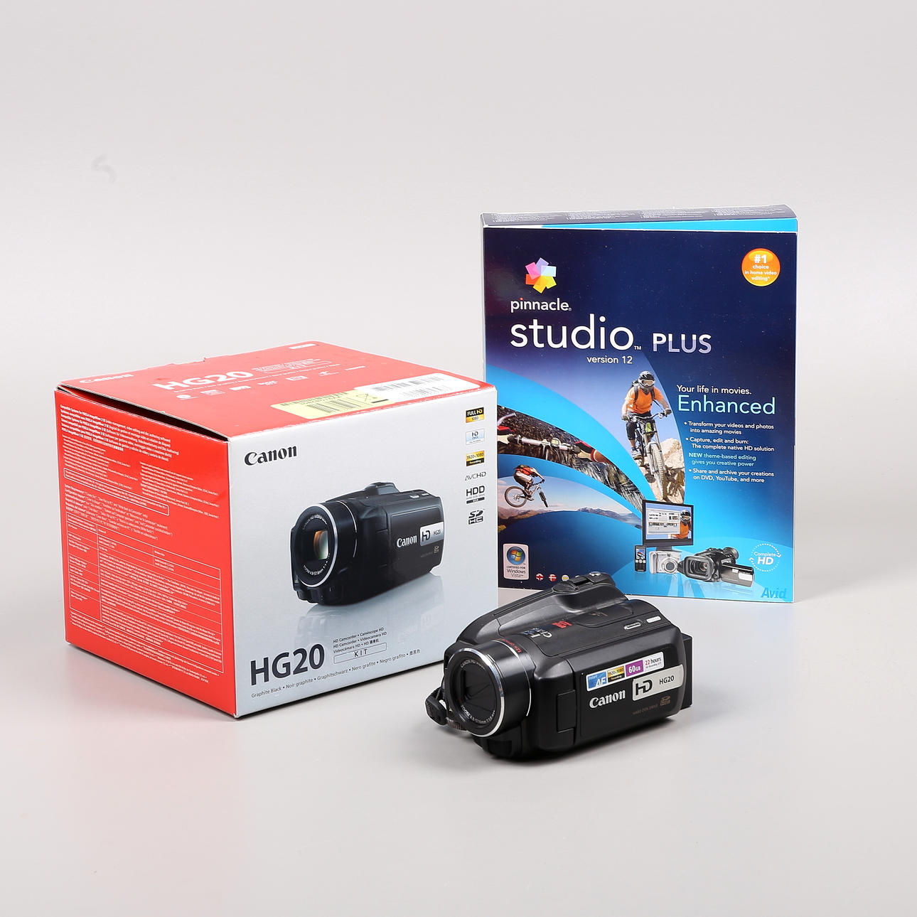 DIGITALER CAMCORDER, Canon HG20 mit Zubehör.