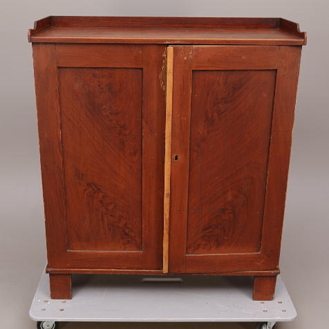 SKÅP, trä, allmoge, pardörrar, 18-/1900-tal.