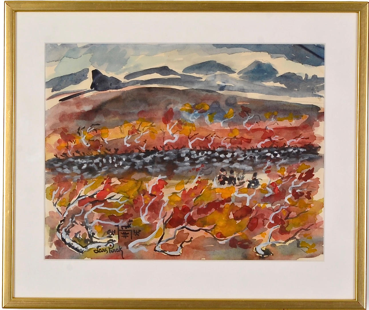 LARS PIRAK. Akvarell.