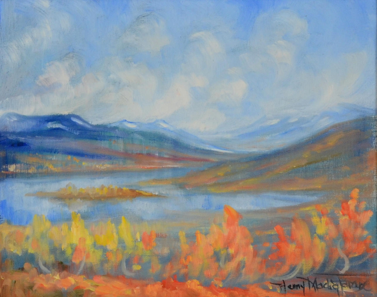 HENNY ANETTE MODIG-FÖRARE. Olja på duk.