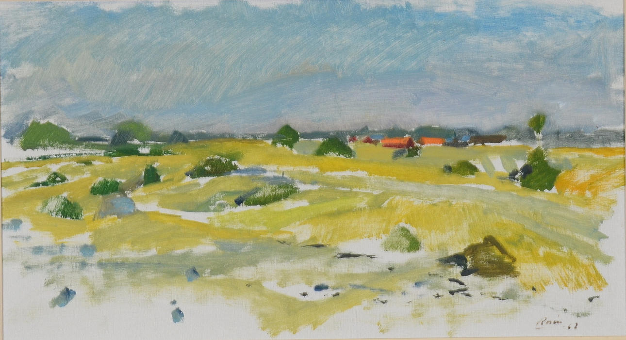 KJELL ROSÉN. Olja på duk.