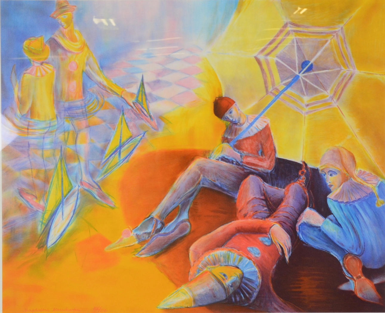 MAGDALENA KOSMLOWSKA. Färglitografi.