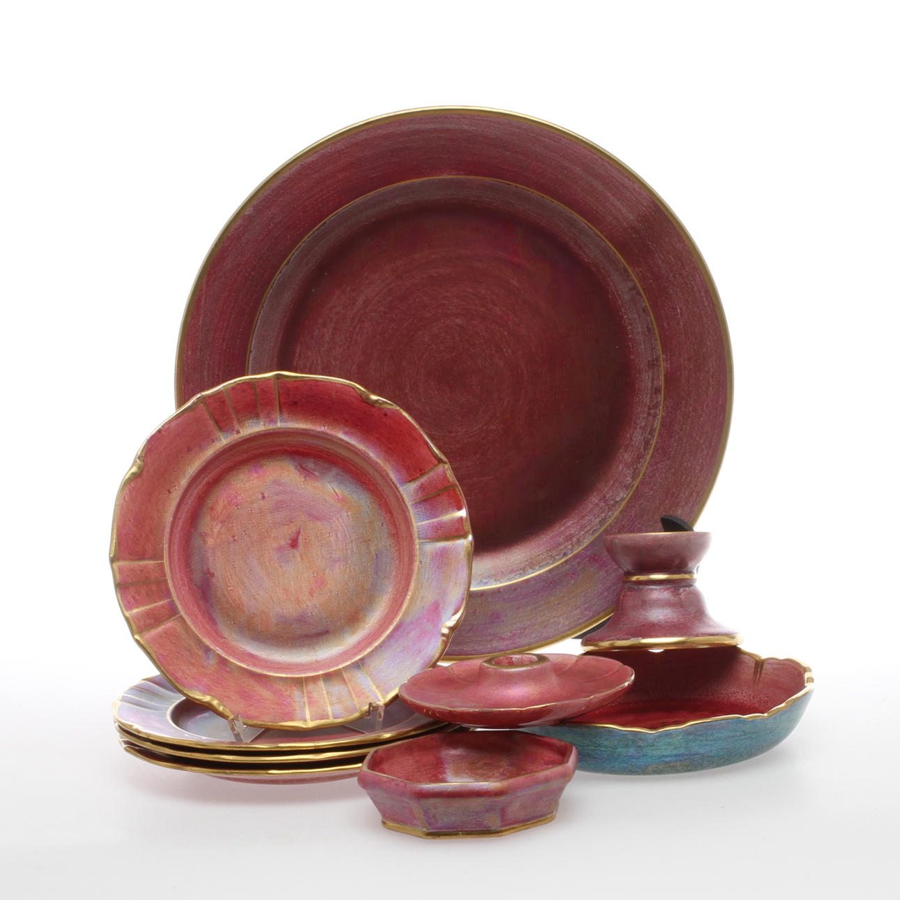 SERVISDELAR, 9 delar, Josef Ekberg Gustavsberg.