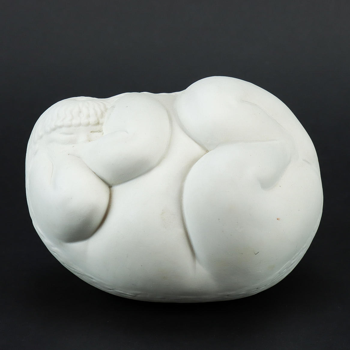 RICARDO MESA. Figurine, bisque porcelain, signed.