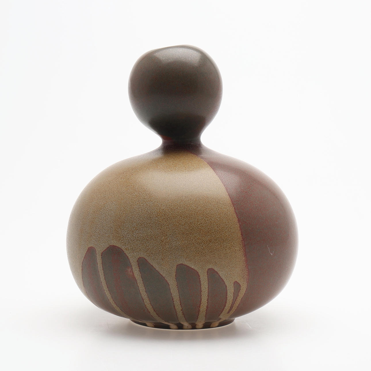 PAUL HOFF. JARRÓN DE GRES ESMALTADO, GUSTAVSBERG STUDIO 1989.