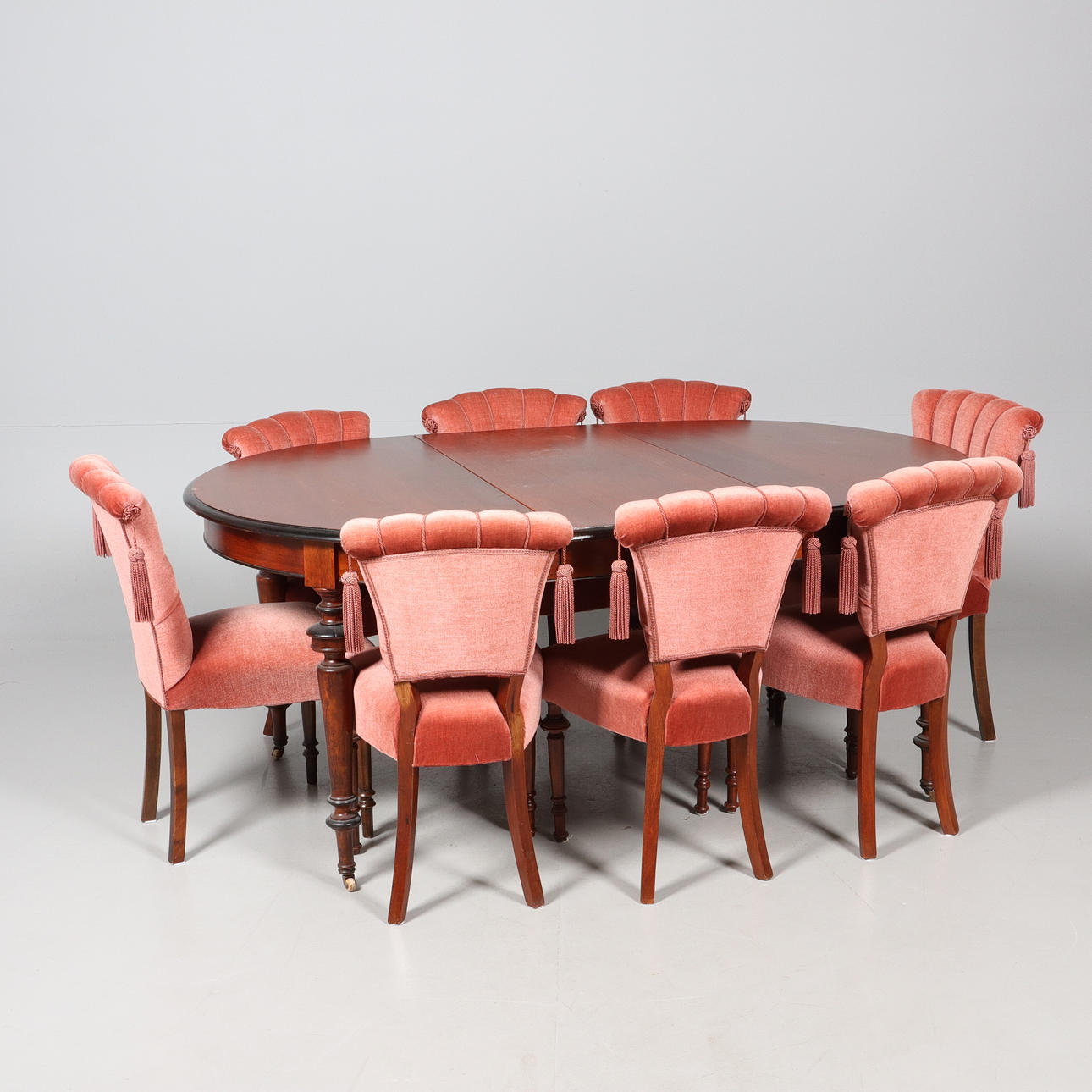 MATSALSMÖBLER, 9 delar viktorianska.