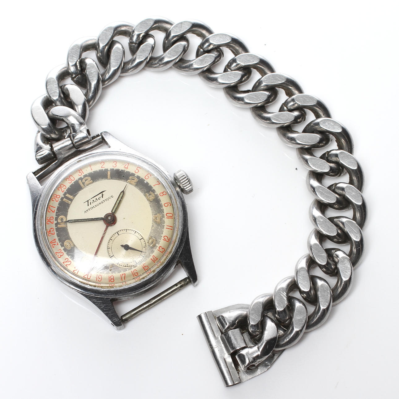 ARMBANDSUR, herr, Tissot, Antimagnetique, Cal. 27-63, boett av stål.