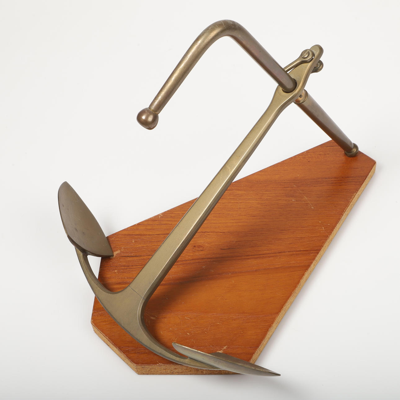 ANKERMODEL, såkaldt bjælkeanker, messing.