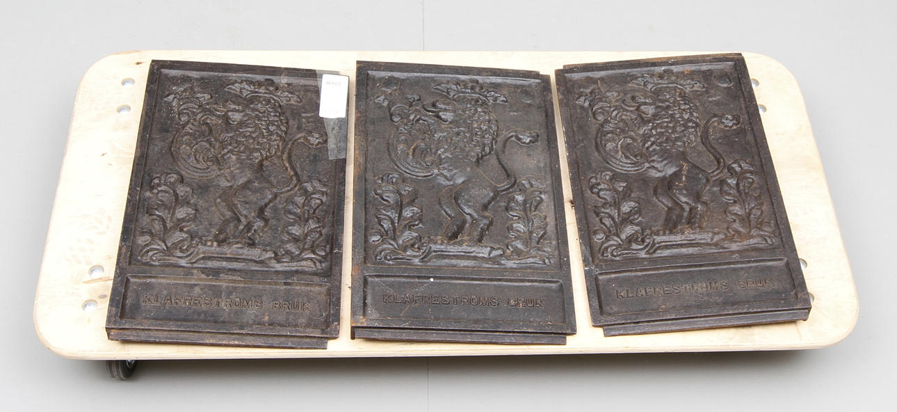 SÄTTUGNSPLATTOR, 3 st 1800-1900-tal.