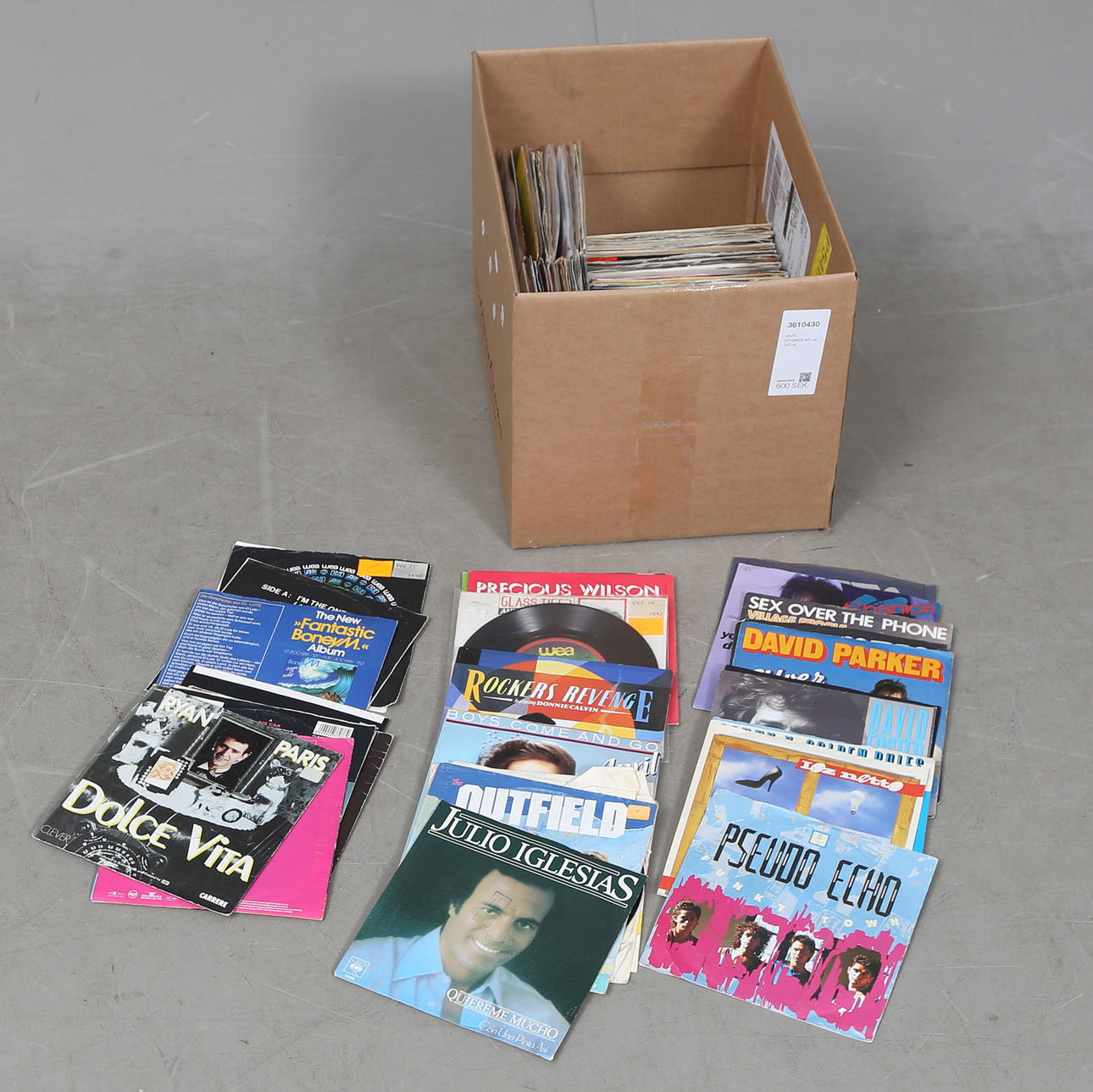 VINYL, EP/SINGLES, approx. 200 pcs.