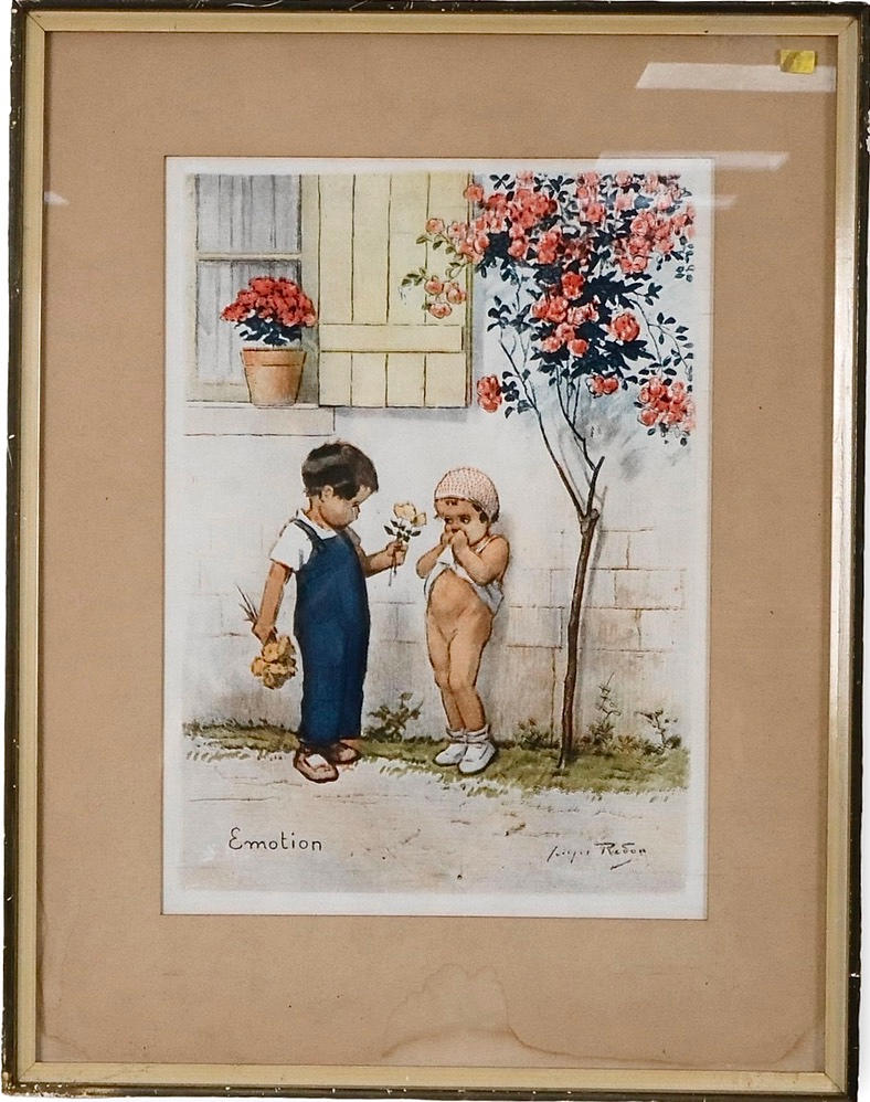 GEORGES REDON. Color etching.