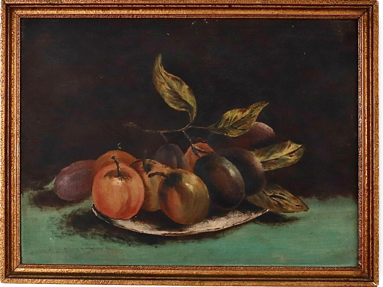 OKÄND KONSTNÄR. Olie på pap.