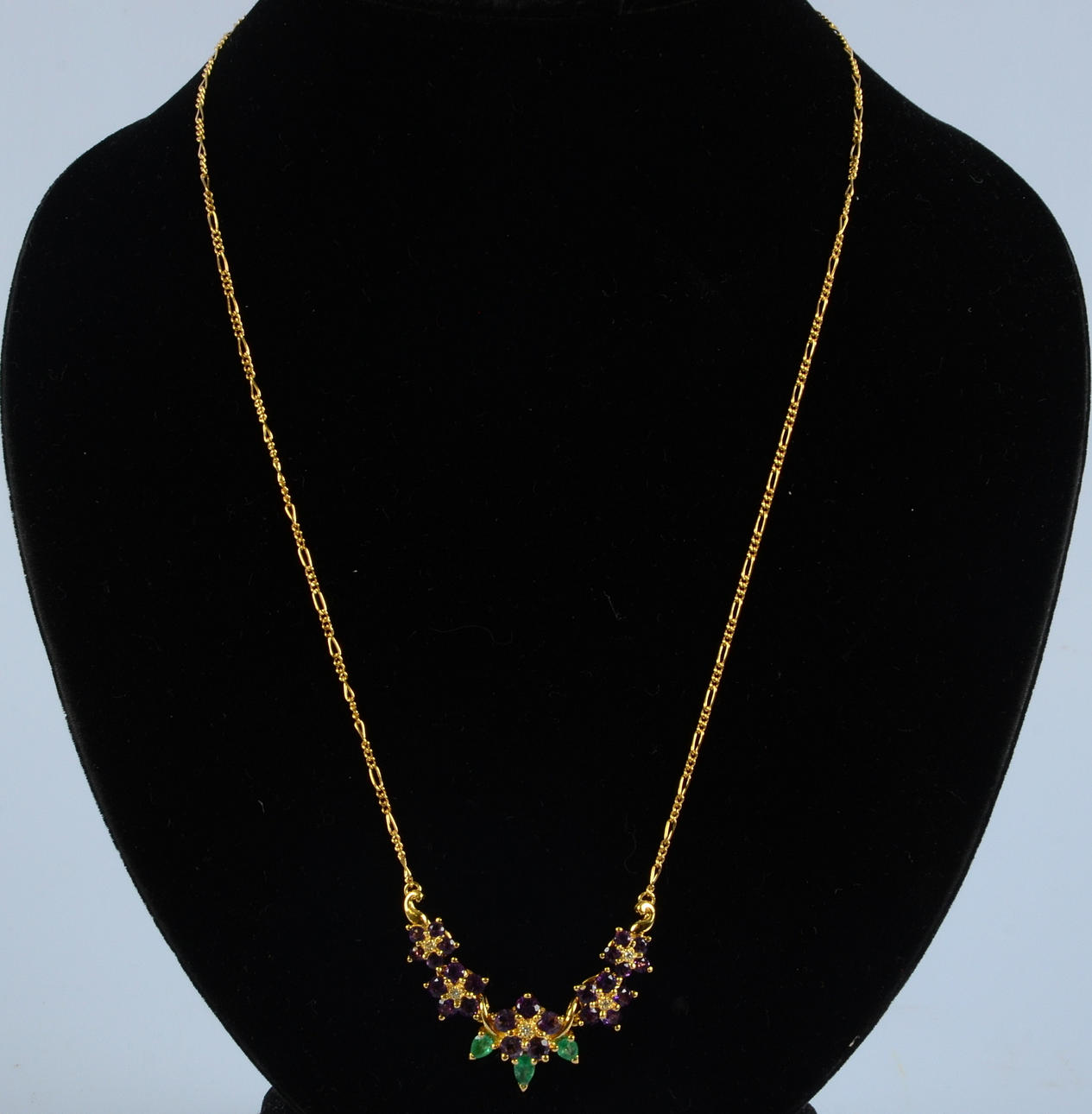 DIAMANTCOLLIER, 18K.
